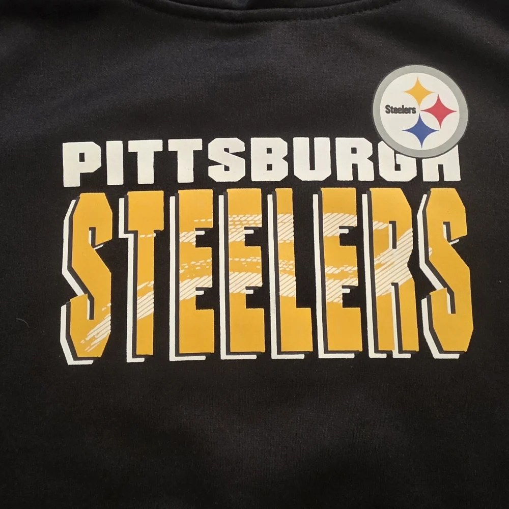 Pittsburgh Steelers Hoodie 18M NFL Team Apparel Kids Black Sweatshirt